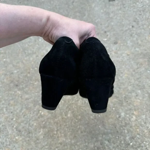 Stylish Black Wedge Ankle Boots - Picture 7 of 7